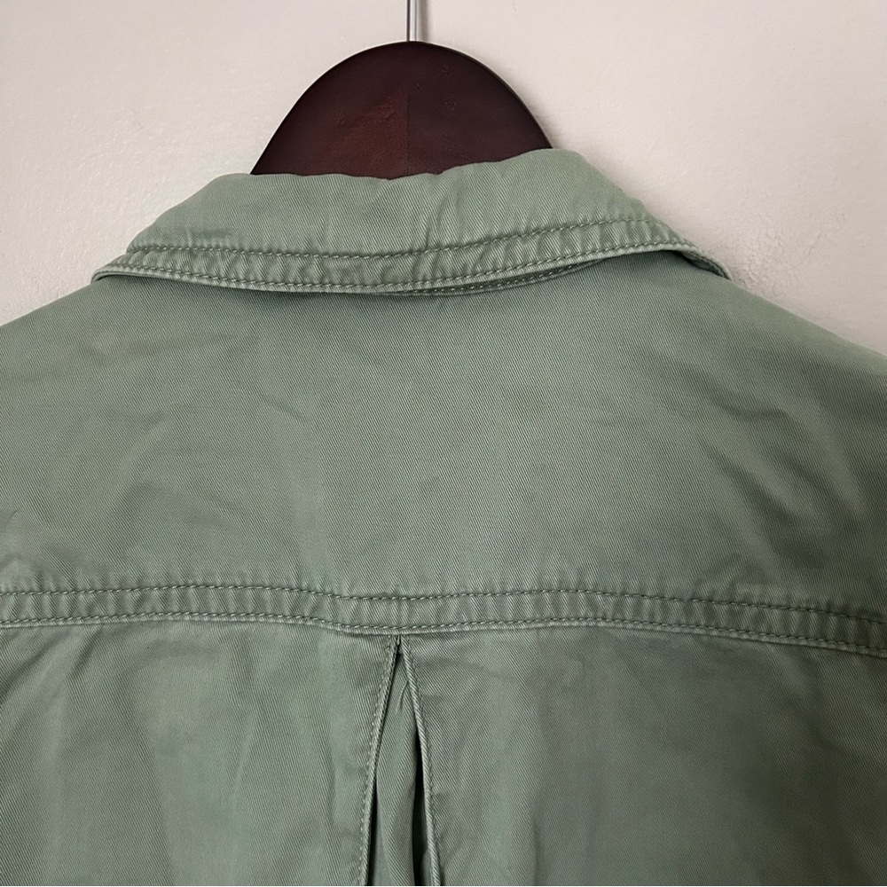 Eddie Bauer Jacket Legend Wash Green Cargo Lightweight Fall Spring Neutral - Picture 3 of 9
